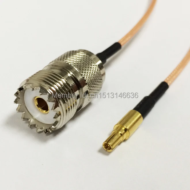 

New UHF Female Jack to CRC9 Male Plug cable RG316 Wholesale Fast Ship 15CM 6" for 3G antenna