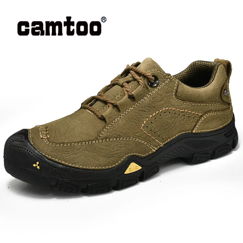 CAMTOO/высококачественная повседневная мужская обувь из натуральной кожи Модная