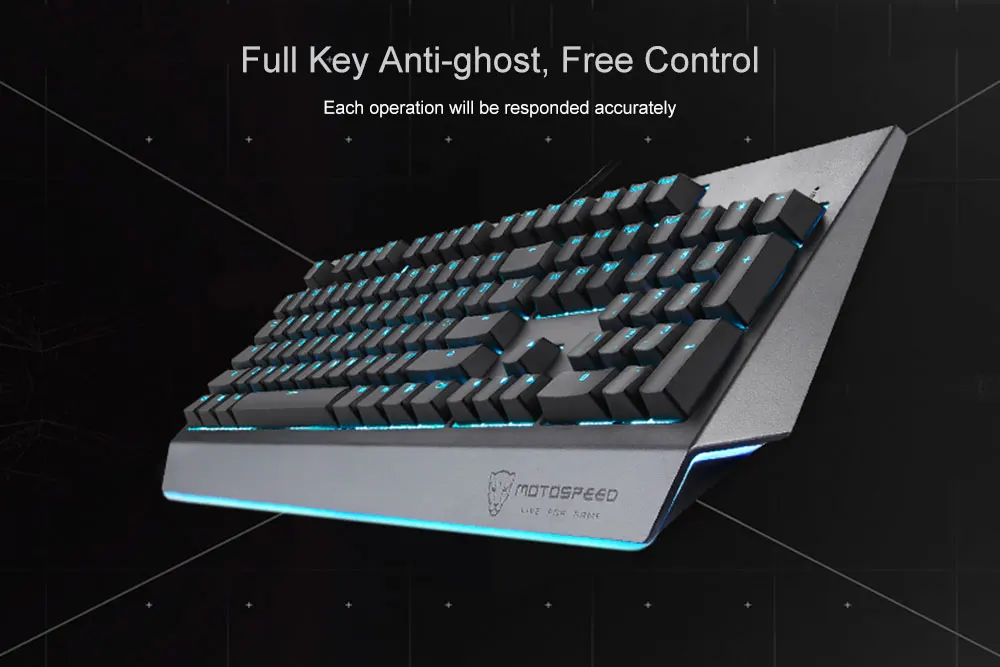 MOTOSPEED CK99 RGB механическая клавиатура анти-призрак 12 световых эффектов Outem/вишневый синий/красный переключатель 104 клавиш линкор Creatives
