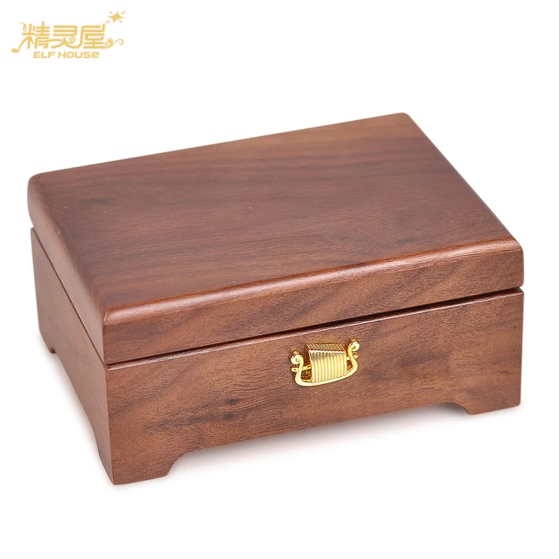 Подарок на день рождения Высококачественная музыкальная шкатулка из массива