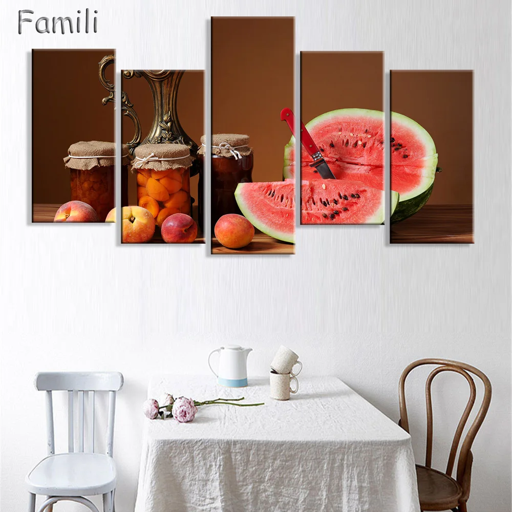 5 шт. Настенная картина клубника и овсянка|art pictures|picture for kitchenkitchen pictures |