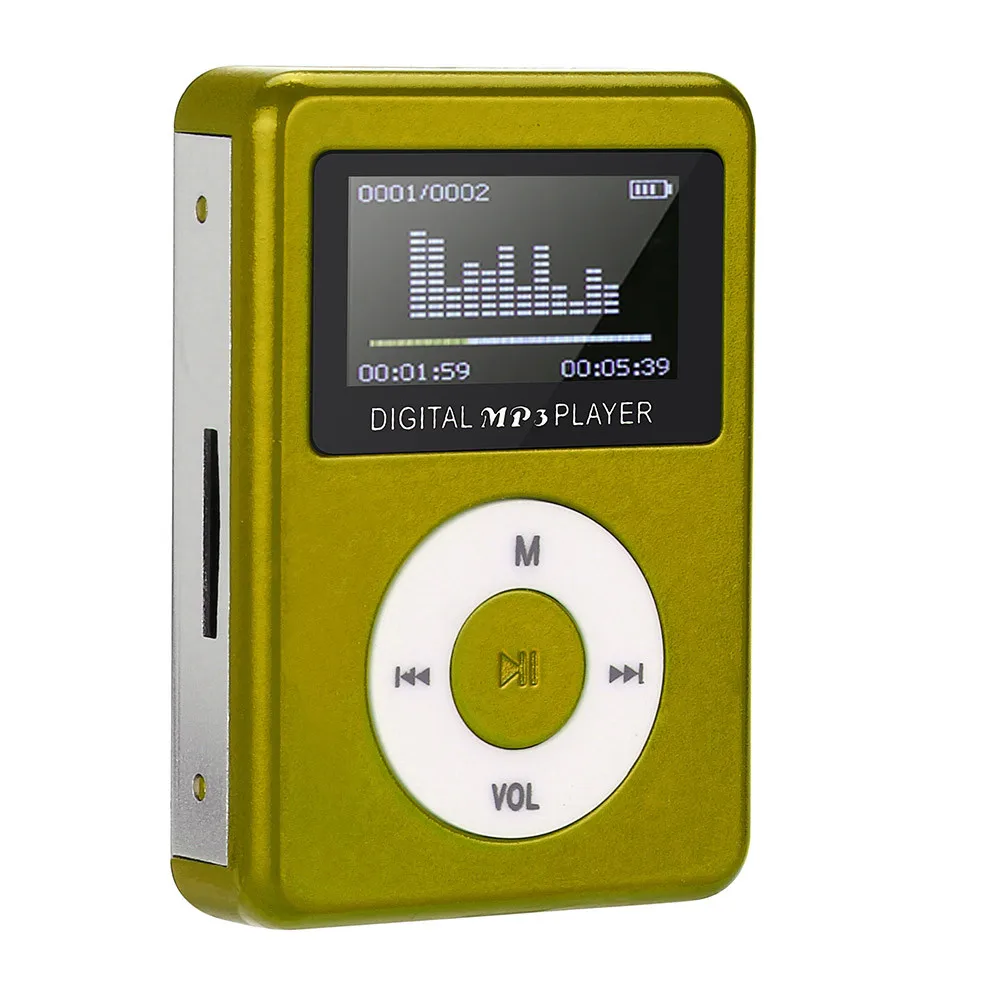 Новинка,, Модный USB мини MP3 плеер, ЖК-экран, поддержка 32 ГБ, Micro SD, TF карта, стильный дизайн, спортивный компактный c0610