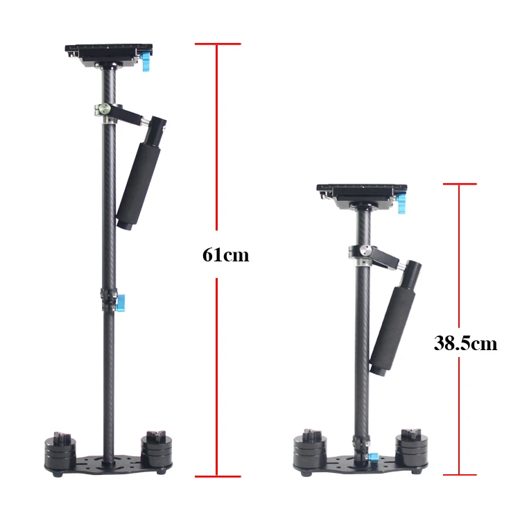 2017 Новый 60 см steadycam S60T портативный карбоновый Ручной Стабилизатор для