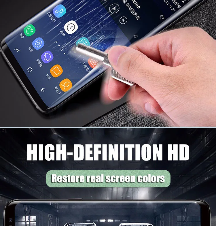 Защитная пленка для экрана для samsung Galaxy S9 S8 Plus S7 Edge Note 8 9 Защитная пленка для экрана samsung A6 A8 Plus мягкая пленка полное покрытие
