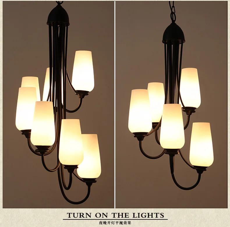 売る クリエイティブスパイラル階段複数シャンデリアペントハウスフロア階段 Simplestaircase ロングランプ鉄ランプ