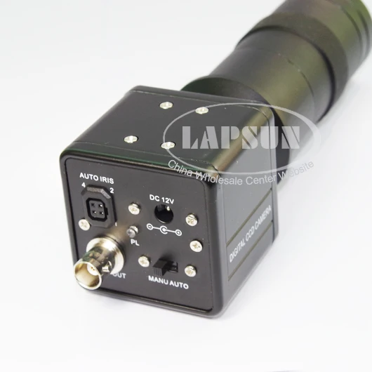 Цветная доска промышленный микроскоп камера BNC AV выход авто Ирис + 8X 100X C Mount