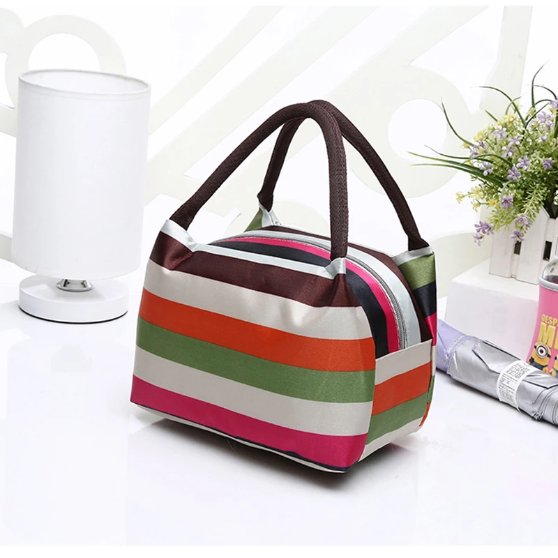 Портативная Холщовая Сумка для ланча новая улучшенная модная женская маленькая