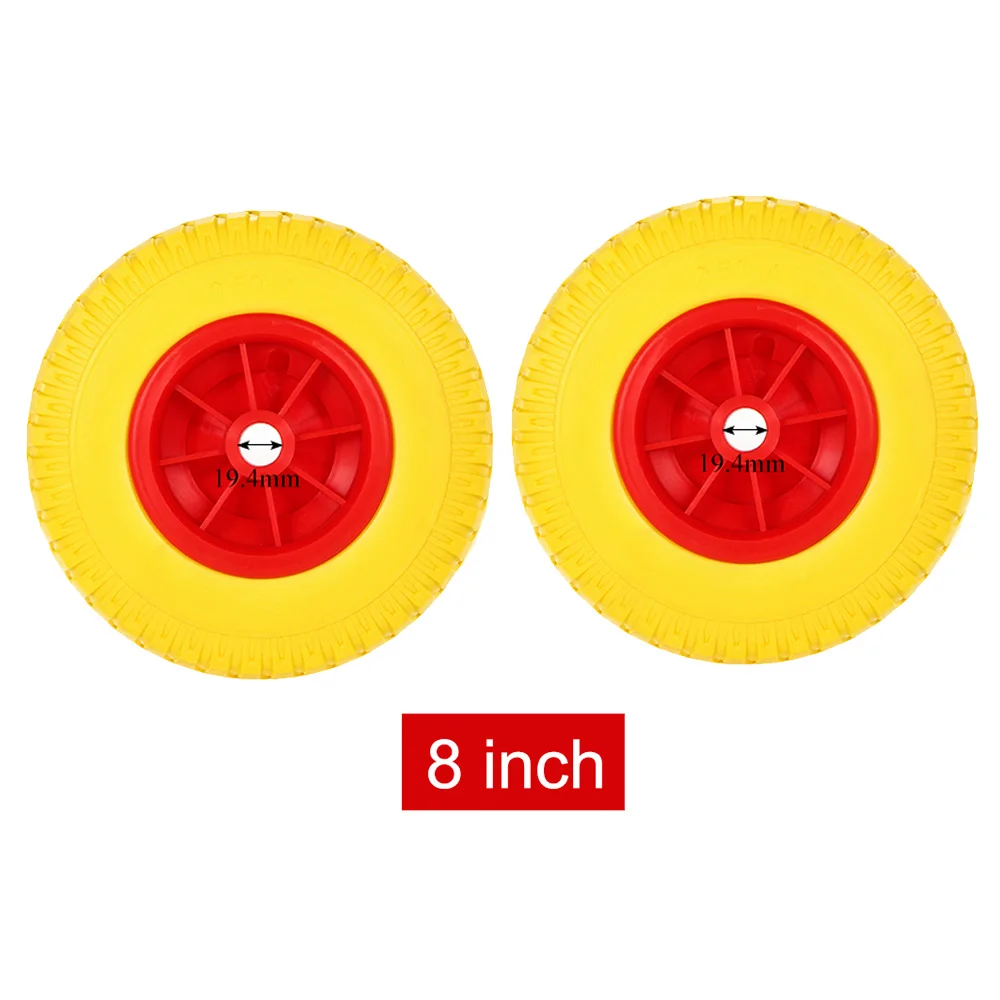 8 inch 2PC Каяк Перевозчик тележка прицеп Транспортная Тележка колеса для водных видов спорта каноэ Jon лодка Замена колеса каяк автомобильный стеллаж шины Долли - Цвет: 8 inch 2PC