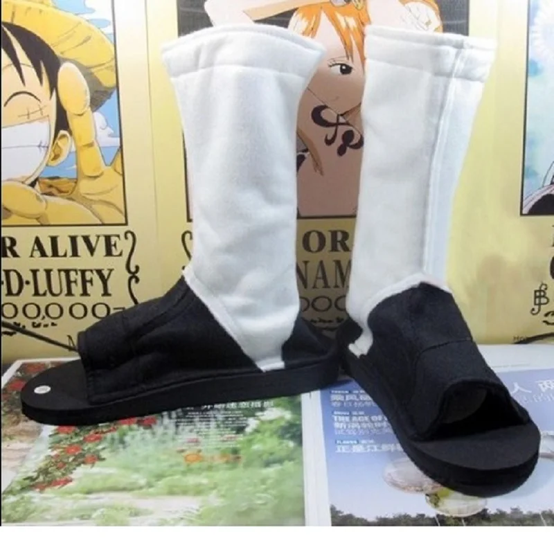 Chaussure bota naruto обувь для костюмированной вечеринки аксессуары uzumaki черно белая