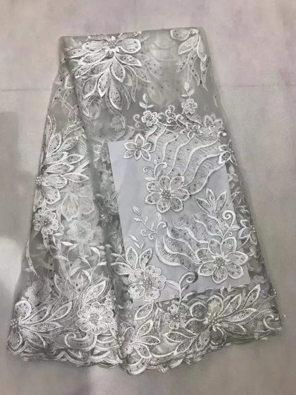 Розовый французский Кружево Ткань с большим количеством Камни красного цвета в