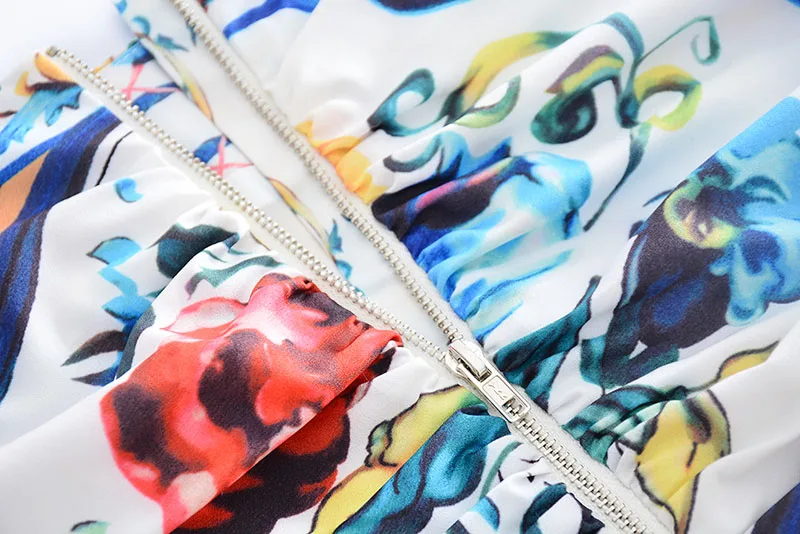 Женское подиумное платье с фарфоровым принтом винтажное облегающее Русалка