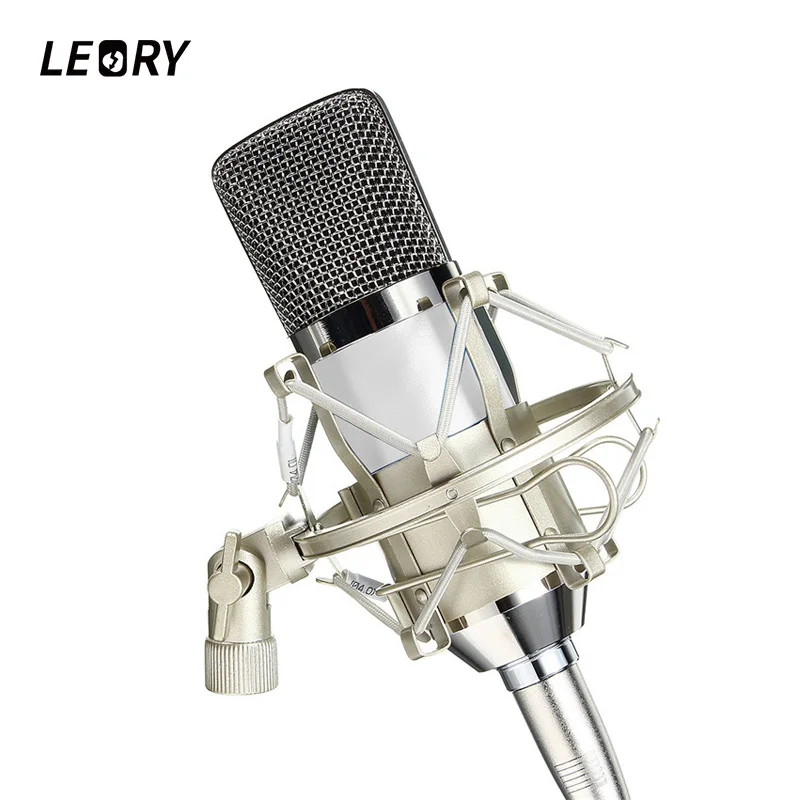 Leory BM 700 профессиональный конденсаторный микрофон запись караоке с подвесом
