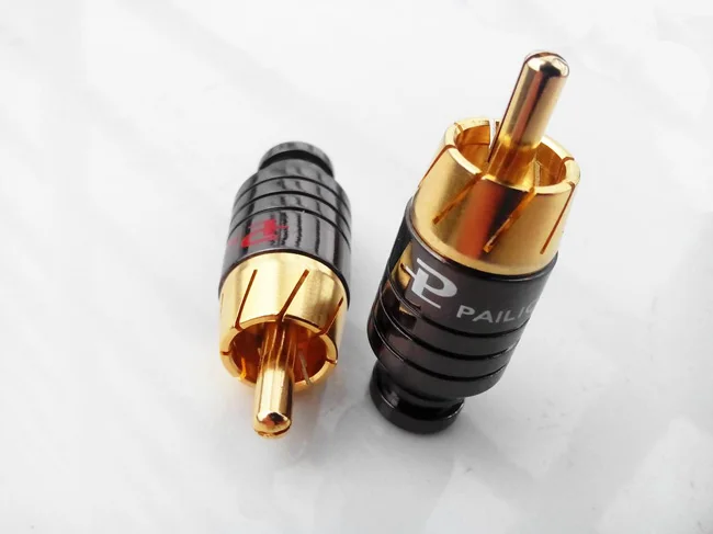 50 шт. медный разъем RCA позолоченный Аудио Видео адаптер соединитель |