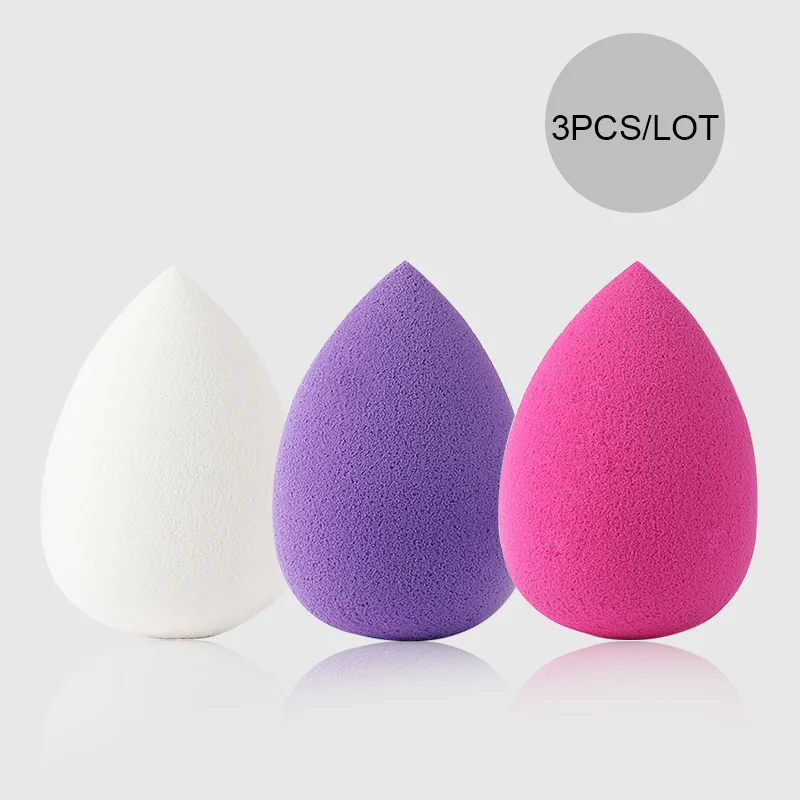 BT003-3PCS-05 ROSALIND, 3 шт./лот, набор спонжей для макияжа, пудра, пуховка, основа для лица, косметическая губка для мытья, набор спонжей для макияжа - Цвет: BT003-3PCS-05