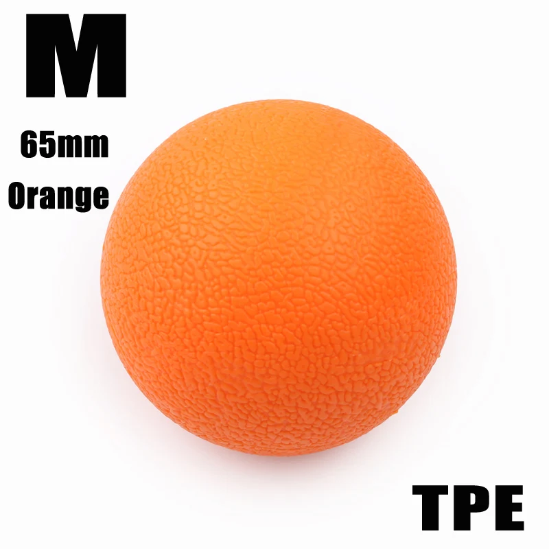 M orange ITSTYLE мяч для Лакросса спортивные мышцы расслабляющие усталость ролик Тренажерный Зал Фитнес Массаж терапия триггер точка тела Йога упражнения мяч - Цвет: M orange