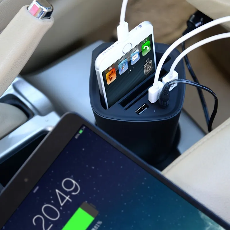 ORICO 3 порта USB чашка автомобильное зарядное устройство 2.4A* 3 с Умной зарядкой IC для samsung Xiaomi 5 huawei lg