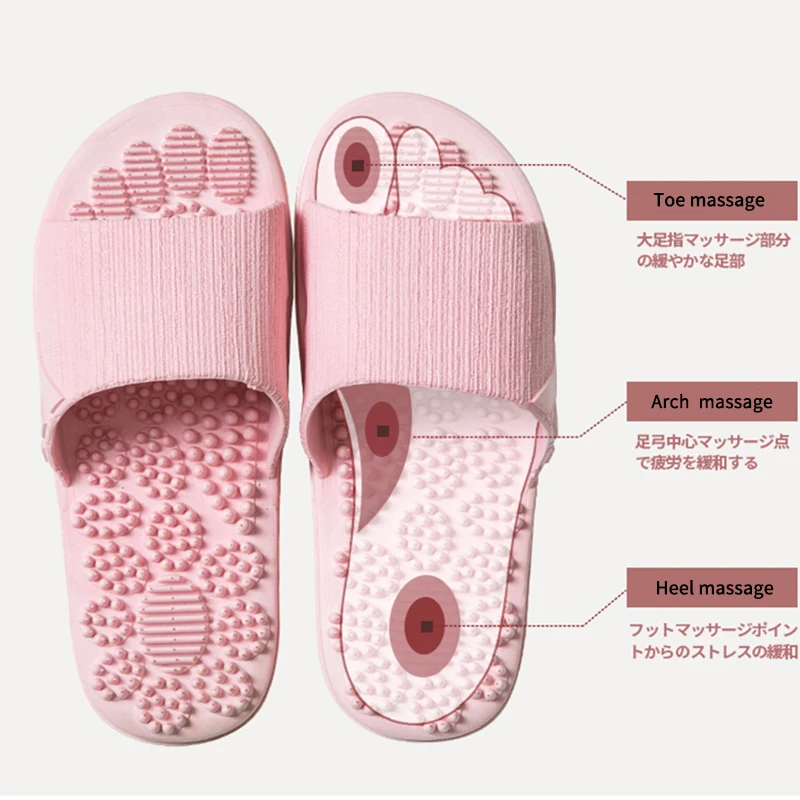 

TZLDN Non slip Women Massage Slippers Summer Fashion Indoor Outdoor Flip Flops Woman Shoes Beach Bathroom Slipper Men Slide