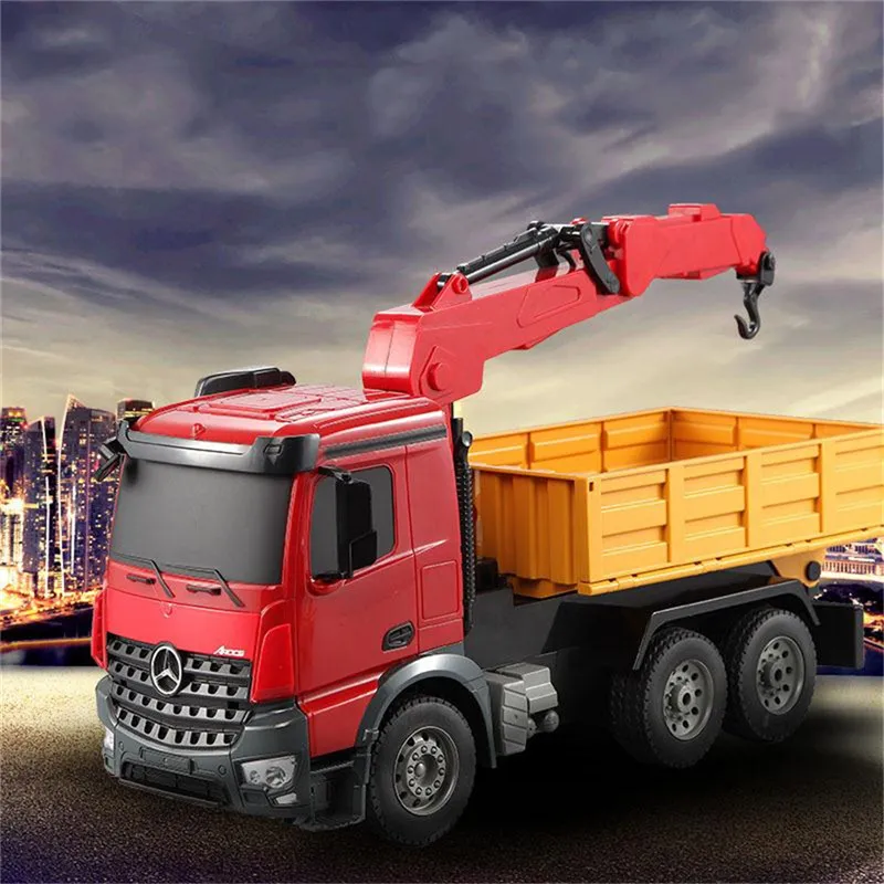 Double Eagle E565-003 1/20 2,4G Arocs Rc автомобиль инженерный грузовик кран W/светильник звуковые игрушки