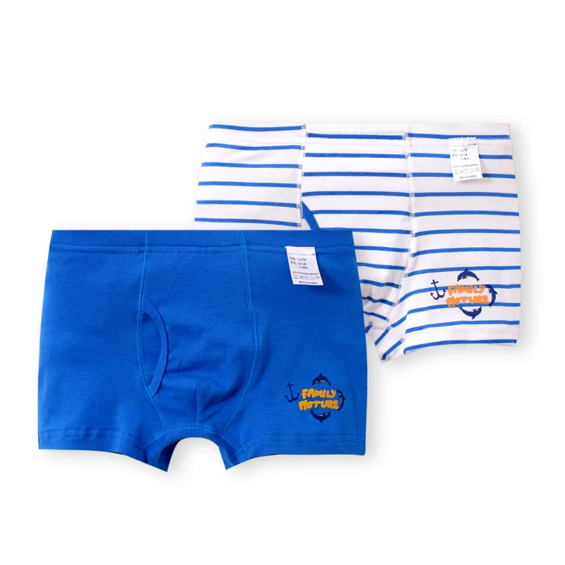 2 шт./лот удобные дышащие детские штаны хлопковые прямые с принтом милые боксеры