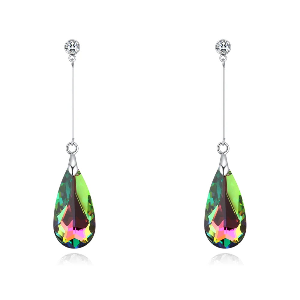Malanda оригинальные серьги-капли с кристаллами SWAROVSKI для женщин, модные длинные висячие серьги, свадебные ювелирные изделия, подарок - Окраска металла: Crystal VM