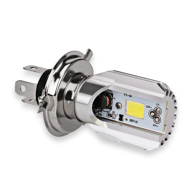 Светодиодные лампы H4 для мотоциклетных фар COB 12 36 в 6000 лм 2 шт.|xenon white|xenon 6000kxenon h4 6000k