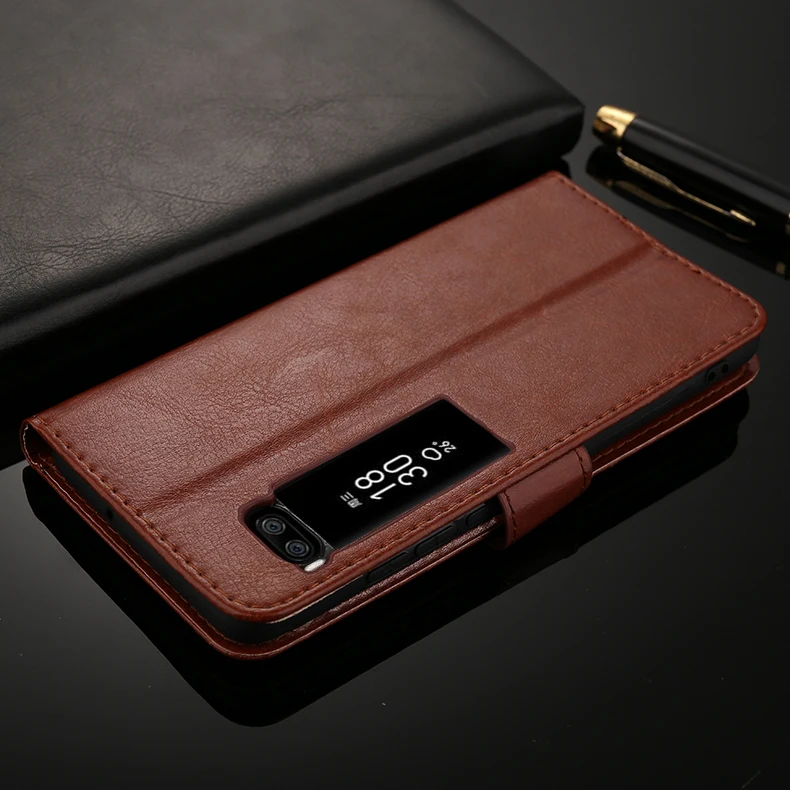 Для Meizu Pro 7 5 2 &quotПремиум кожаный бумажник чехол подставка для карт Plus 7&quot|case for