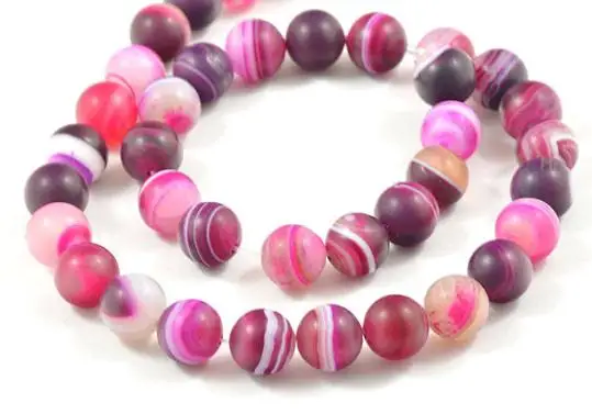 Unique Pearls jewellery Store Purple Peach Agate 10mm Gemstone Beads one Full Strand 15'' LC3-312 | Украшения и