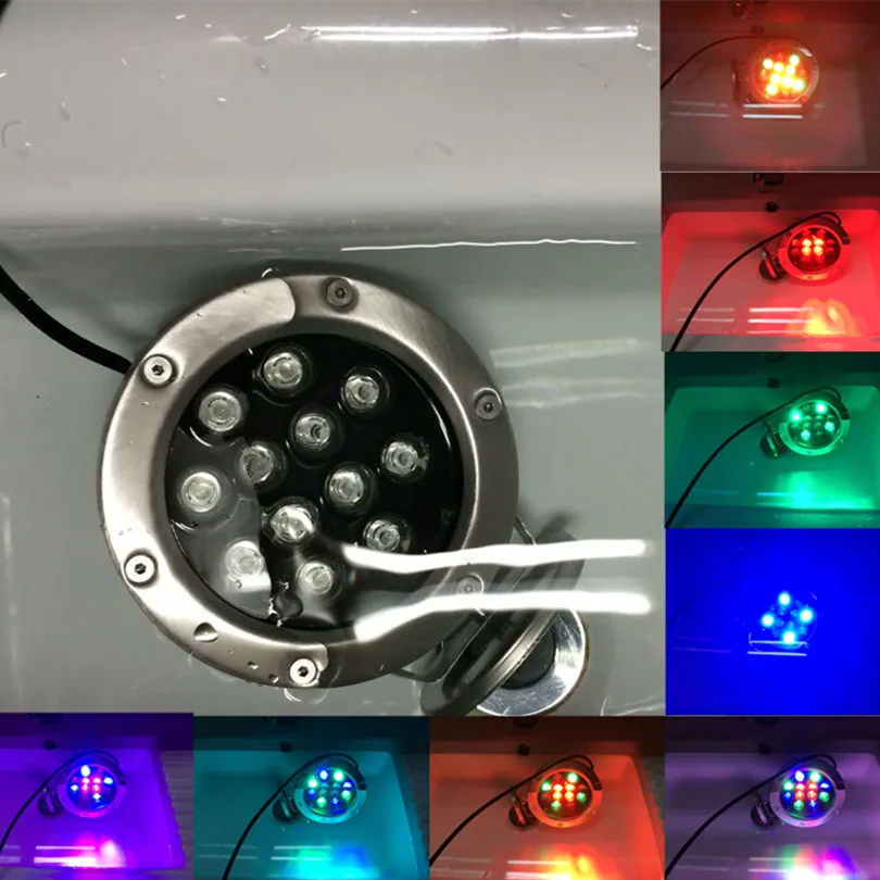 IP68 водонепроницаемый rgb светодиодный подводный светильник для бассейна фонтана