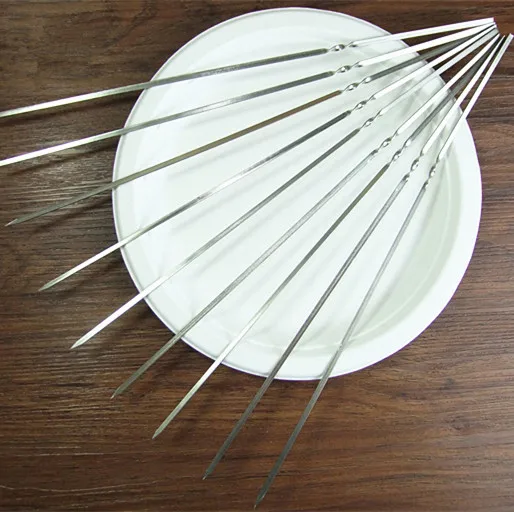 100 шт./лот барбекю для пикника на открытом воздухе prod гриль шампура из нержавеющей