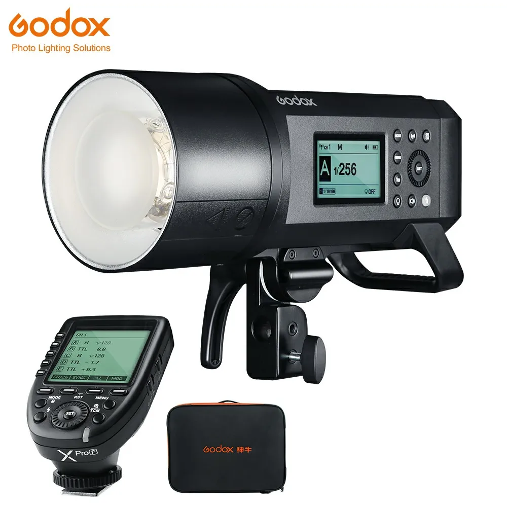 Godox AD600Pro 600Ws ttl HSS Встроенный 2,4G беспроводной X СИСТЕМА Li-on аккумулятор Внешняя вспышка с передатчиком Godox Xpro - Цвет: AD600 pro add Xpro-F