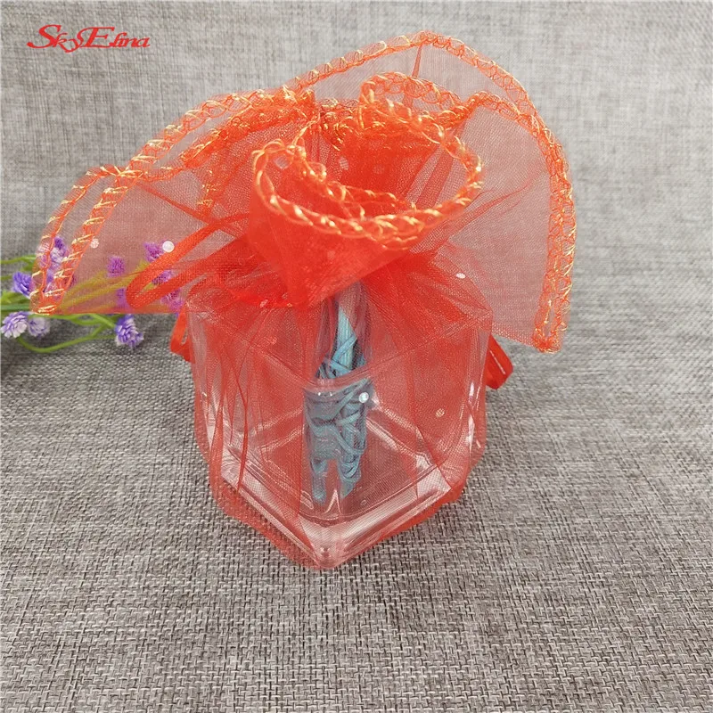 50/100Pcs Organza bags Jewelry Bag with Wedding Gift Drawable Bags Can customized Favors And Gifts Round bottom 6z | Дом и сад