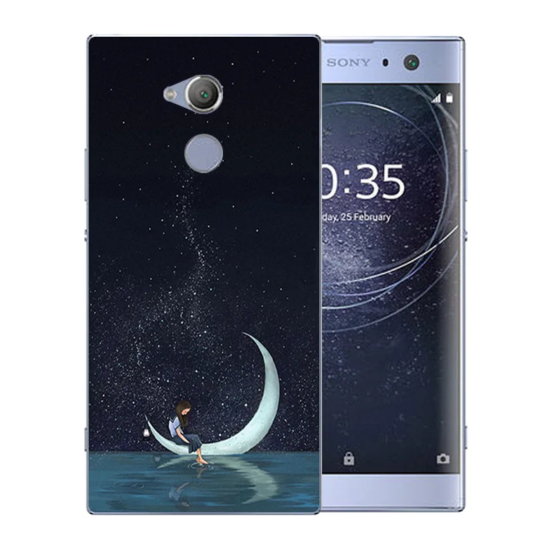 6 0 дюйма для Sony Xperia XA2 Ультра чехол телефона прозрачный силиконовый с узором