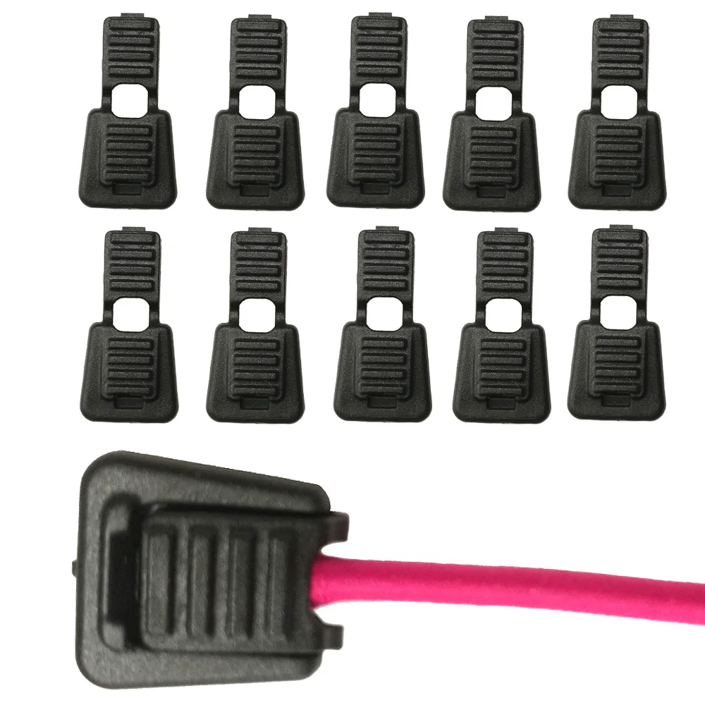 

Zip Zipper Loop Cord ends Lock Zip Clips Rope Buckle For Two Ends Fits 3-4mm diameter Elastic Shock Bungee Rope