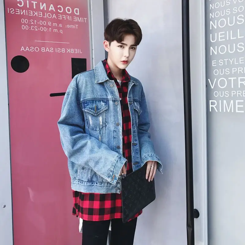 Mixcubic осень 2017 г. Британский стиль стиральная &quotкошачий глаз&quot джинсовая куртка