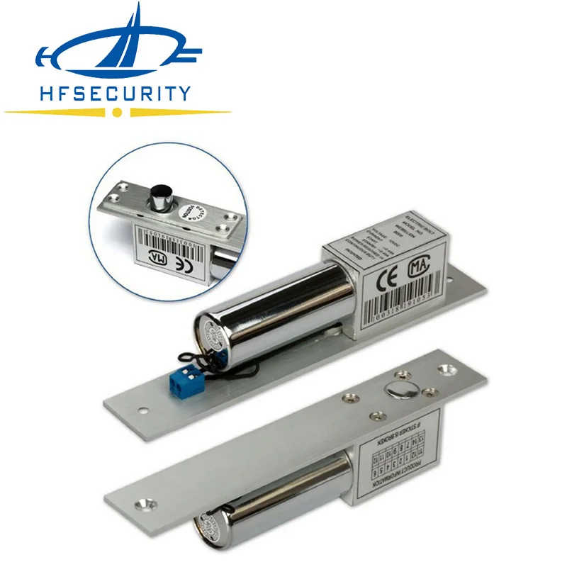 

12v Small 2-Lines Electric Drop Bolt Lock Holding Force 1000kg Access Control Door Lock Electronic Lock For Access Control