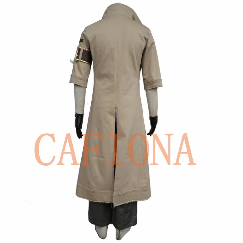 Cafiona Final Fantasy XIII Cosplay Snow Villiers cosplay Costume Outfit High Quality coat and pants set | Тематическая одежда и
