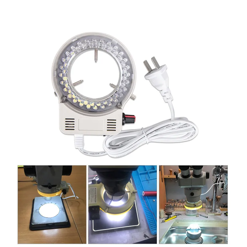 

Foxanon LED Ring Light Illuminator Lamp AC 110V 220V Adjustable Microscope Light High Quality DC 12V Stereo Microscopio Lights