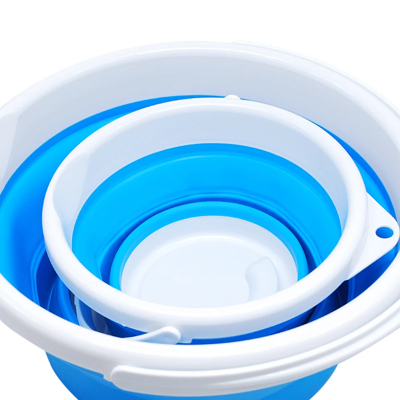 Креативное портативное Силиконовое складное ведро большая вместимость экономия