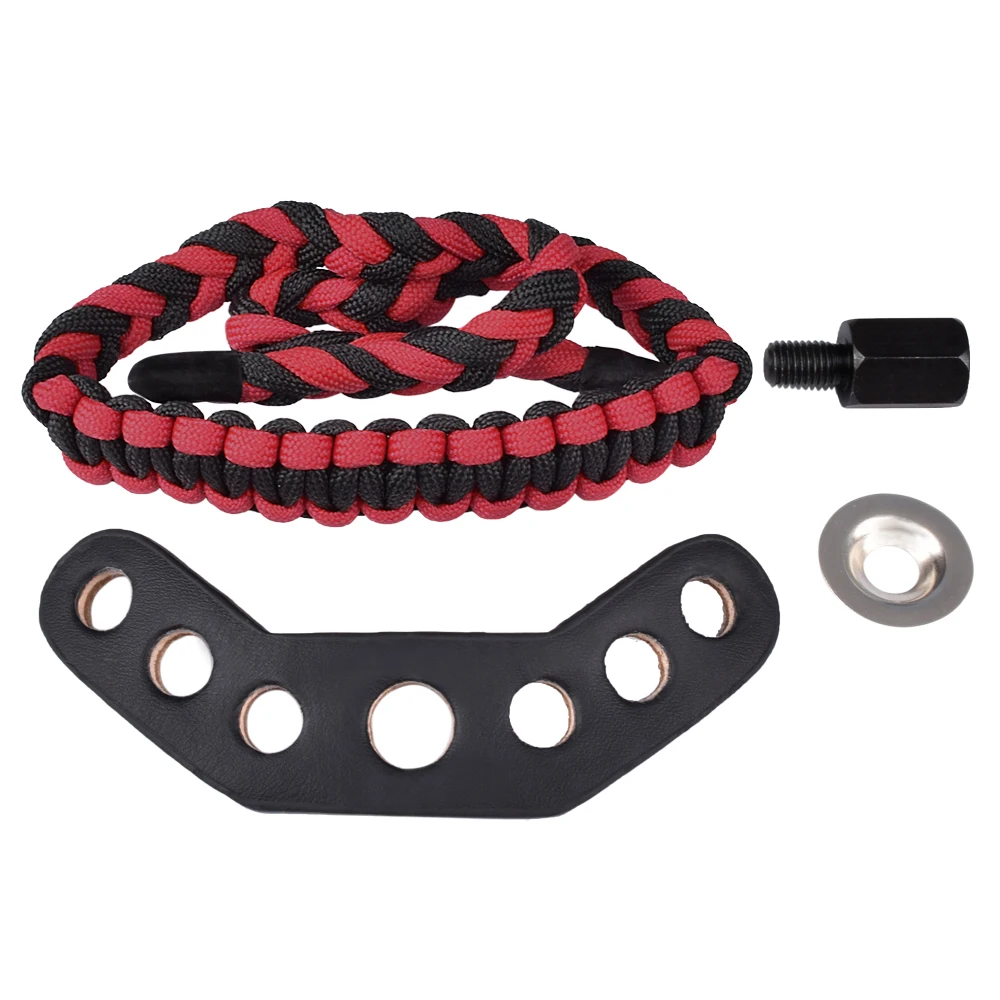 

1X Outdoor Archery Compound Bow Adjustable Bow Wrist Sling Braided Cord Rope Hunting Shooting Hunting Free Shipping