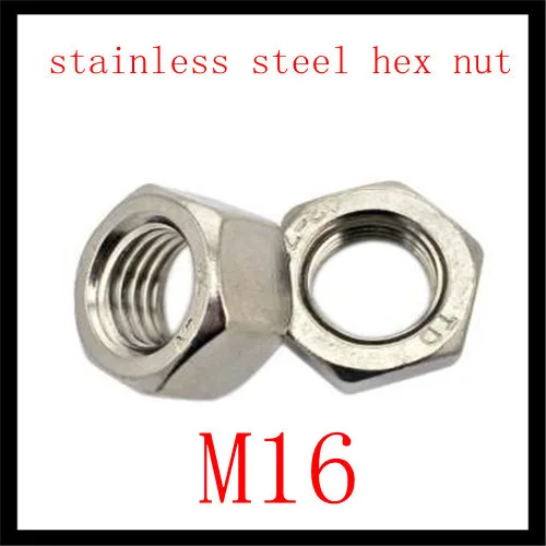 

4Pcs/Lot DIN934 M16 Stainless Steel Hex Nut