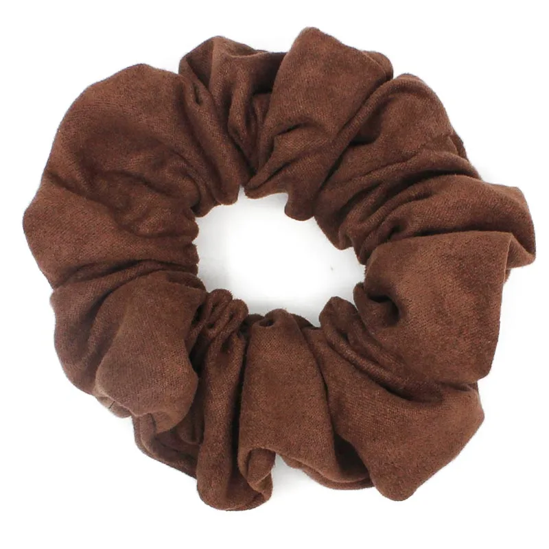 Коричневый LOVINGSHA Light Color Women Hair Accesorios Pelo Brand Women Hair Tie Scrunchie Ponytail Hair Holder Rope CHD007 - Цвет: Коричневый