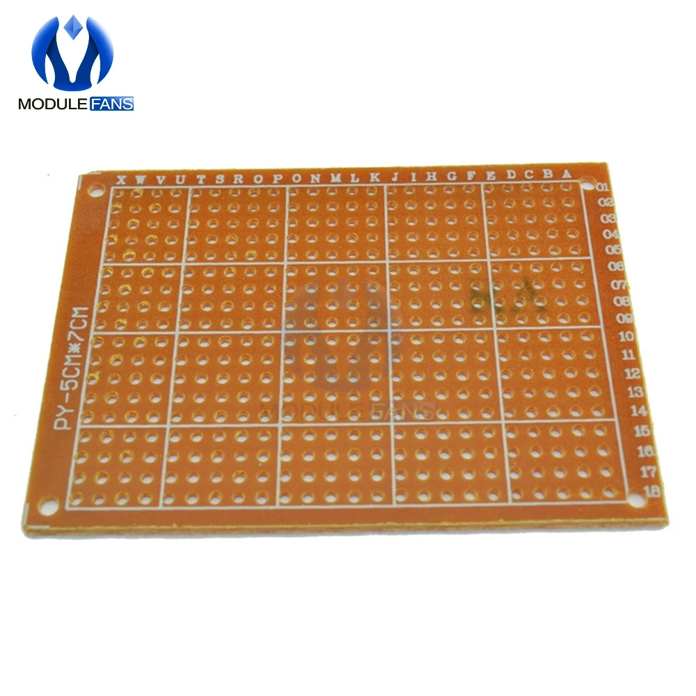 10 шт. Прототип бумаги PCB универсальная доска Diy электронная для модуля доска для точки до точки 5*7 см 5*7 см 5x7 см 5x7 см 5x7 см 5x7 см
