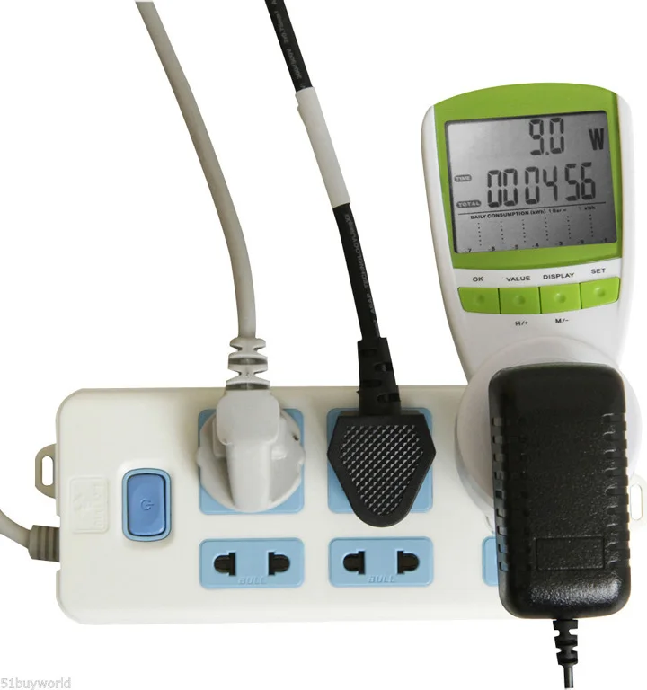 

UK Plug Electric Energy Saving Power Meter UK Meter Power/ Volts/ Consumption Monitor Analyzer Free Shipping