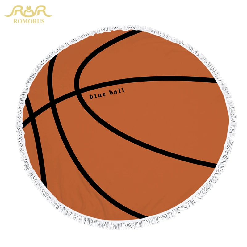 Cool Football Print 150CM Round Beach Towels Wrapped Shawl Microfiber Bath Towel with Tassel Soft Yoga Mat Rug Carpet Tapestry | Дом и сад