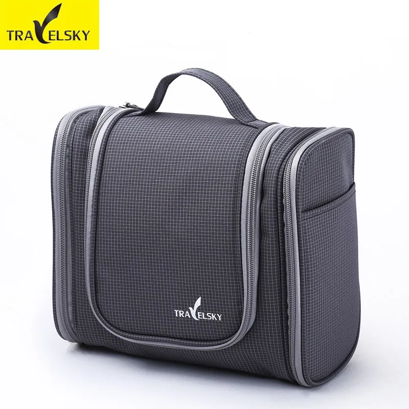TRAVELSKY Макияж сумка Для женщин и мужчин большой Ёмкость мыть туалетный столик для