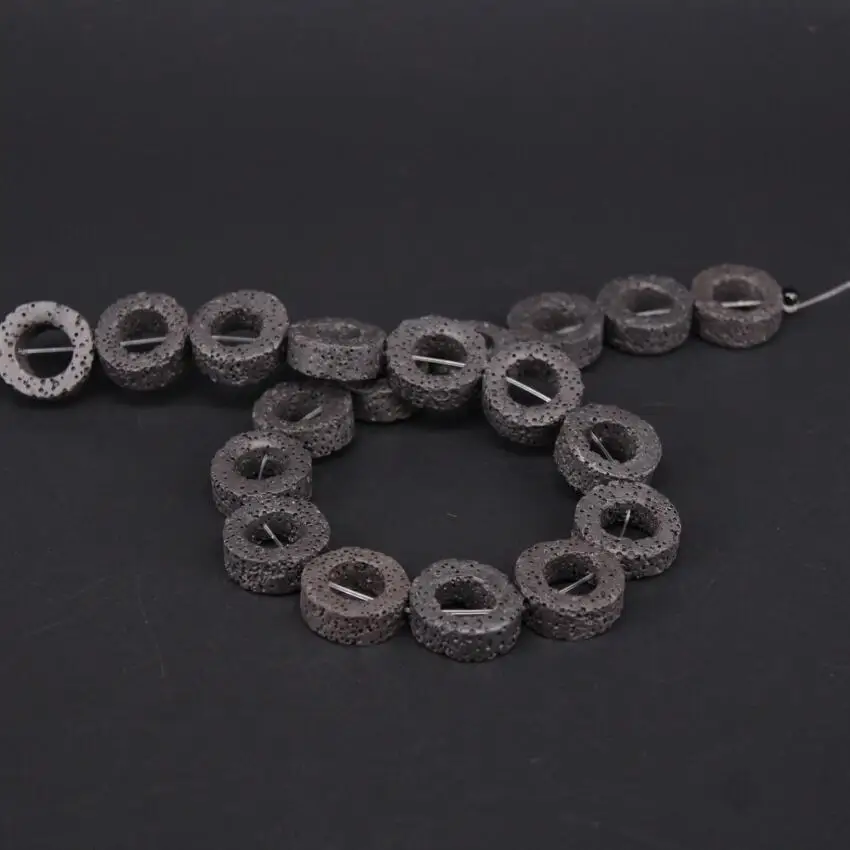 2 нити/партия круглые бусины в форме вулканической лавы | Украшения и аксессуары