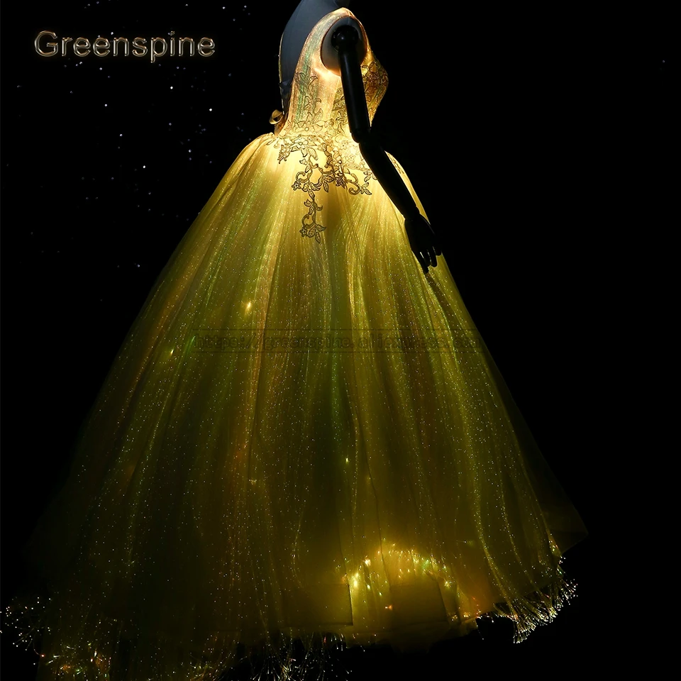 Светящееся свадебное платье разных цветов для модельного подиума Vestido de novia casamento