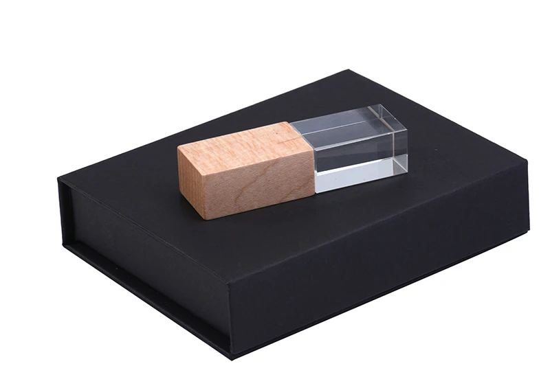 JASTER Walnut Crystal usb 2,0 4 ГБ 8 ГБ 32 ГБ 64 Гб 128 ГБ флеш-накопитель с черной упаковочной коробкой(10 шт. бесплатный логотип