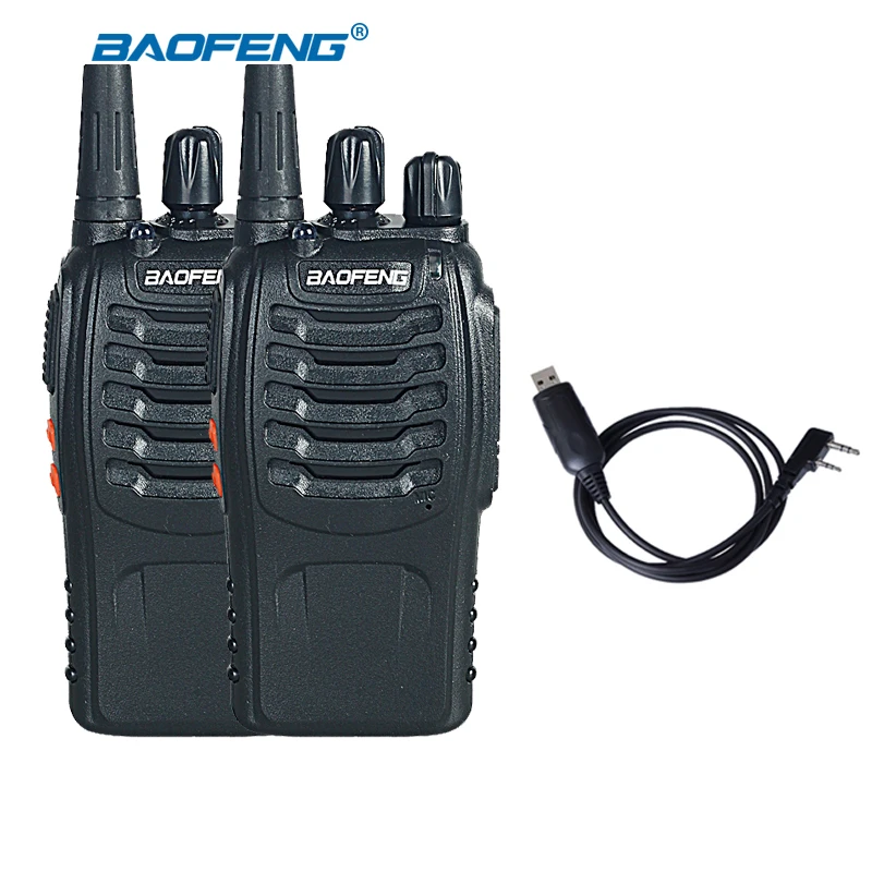 2 шт. Baofeng BF 888S Walkie Talkie 5 Вт UHF 400 470 МГц Ручной портативный CB Ham Radio walkie talkie Set baofeng Radio|cb