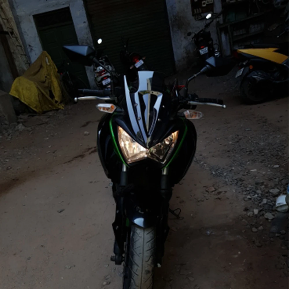 Ветровой экран на лобовое стекло мотоцикла для 2013 2017 Kawasaki Z250 Z300 Z 250 300 черный